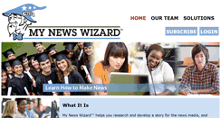 Desktop Screenshot of mynewswizard.com