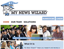 Tablet Screenshot of mynewswizard.com